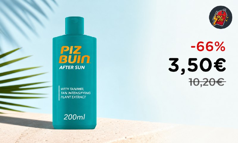 PIZ BUIN Latte Doposole Intensificatore Abbronzatura a 3,50€!