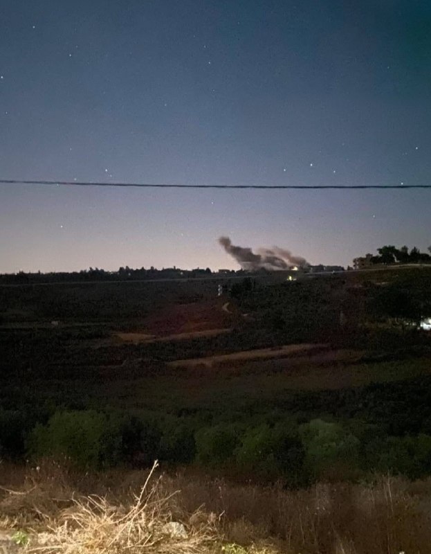 דחוף: צבא הכיבוש מבצע מבצע הפצצה בעיירה חדדה, דרומית ללבנון.