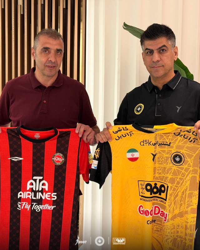 Tractorfc | تراکتور: رونمایی از پیراهنهای تراکتور و سپاهان در نشست هماهنگی پیش از بازی🆔➲ @Tractorfc_official