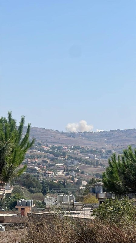דחוף: הפצצה ישראלית בעיירה קונין, דרומית ללבנון.