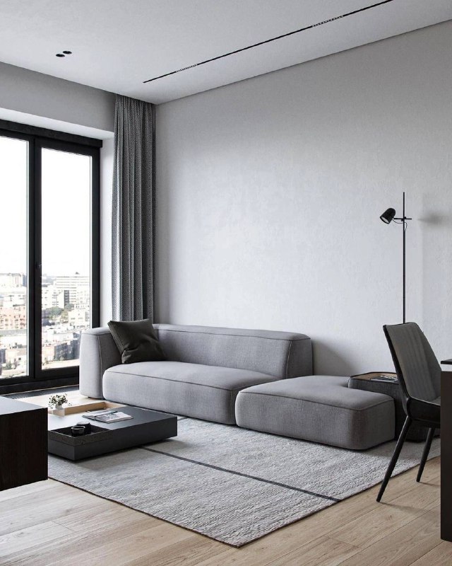 Квартира в минималистичном стиле Метраж 83 кв.м. Дизайн интерьера МЫ В МАХ подписаться - изображение 1 - квартира, минималистичном, стиле