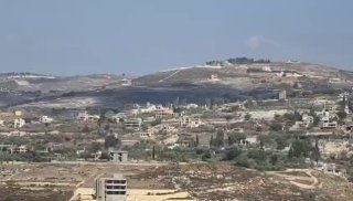 הרגע שבו ביצע הכיבוש פעולת הפצצה מאסיבית עם חומרי נפץ בעיירה בני חייאן, דרומית ללבנון.