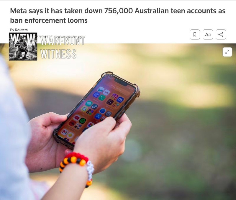 ️🇦🇺 רויטרס: Meta מסרה שהיא הסירה יותר מ-750,000 חשבונות פייסבוק ואינסטגרם שעל פי החשד מופעלים על ידי אוסט…