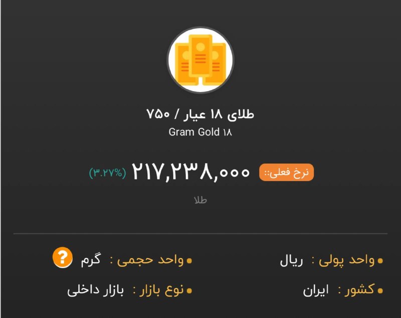 بی تعارف: هر گرم طلا امروز ‌‌‌‌‌‌‌‌‌‌‌‌‌‎‌‌‌‎‌‌‌‌‎‌‌‌‌‌‌‌‌‌‌‌‌‌‌‌‌‌‌‎‌𝒄𝒉𝒂𝒏𝒏𝒆𝒍 ➣ @Bii_Taarof