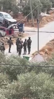 The IDF attacked a Palestinian woman in the town of al-Mujir, northeast of Ramallah, during restrictions on the people while picking olives.