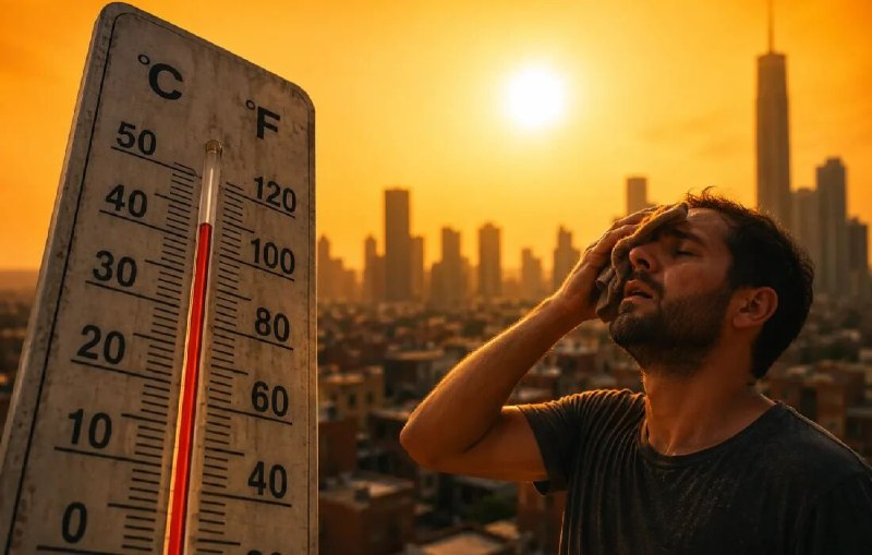 אזהרת מזג אוויר כתומה בבושהר; הטמפרטורה מגיעה ל-50 מעלות ומעלה