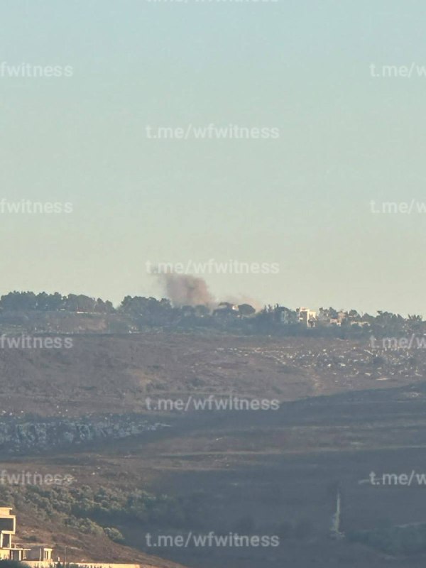 ️🇱🇧🇮🇱 הפגזה ארטילרית ישראלית על בית יהון, דרום לבנון.