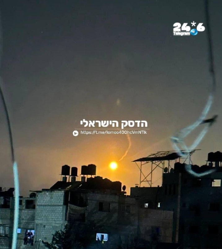 🇮🇱 פצצות תאורה בצפון עזה.