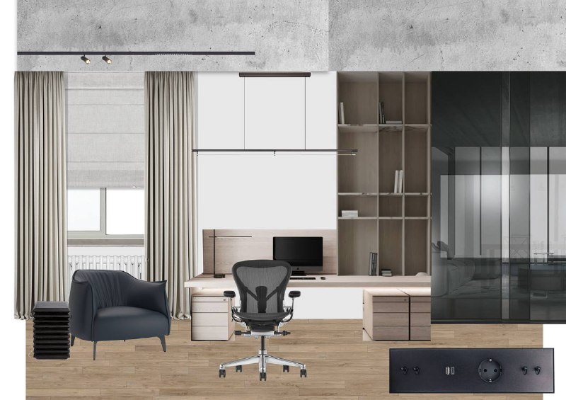 1 вариант 1 этажа двухуровневой квартиры для молодого человека - изображение 5 - вариант, этажа, двухуровневой