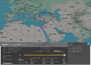 ⚡🛩 В Саудовской Аравии могли застрять дети Рамзана Кадырова. Самолет хозяина Чечни срочно вылетел в Медину, откуда сейчас эвакуируют туристов из ближневосточных странРамзана Кадырова Airbus ACJ319 с бортовым номером RA-73417 (номер рейса RSJ9617) в среду, 