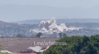 ️🇱🇧🇮🇱 פיצוץ ישראלי כוון לעבר העיירה הכבושה כפר תבנית בתוך רצועת הביטחון בדרום לבנון.