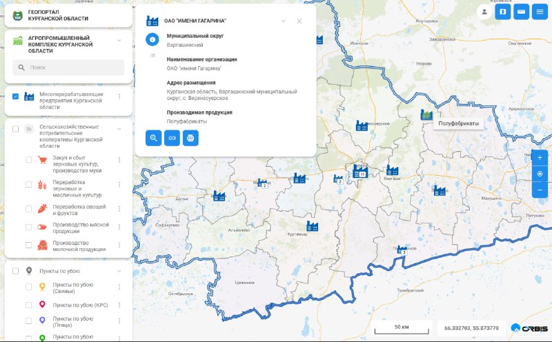 На геопортале Курганской области появился новый цифровой геосервис фото