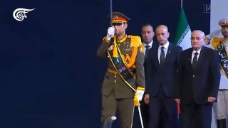שר ההגנה הלבנוני משתתף בטקס הפרידה מהמנהיג שנהרג בטהרן