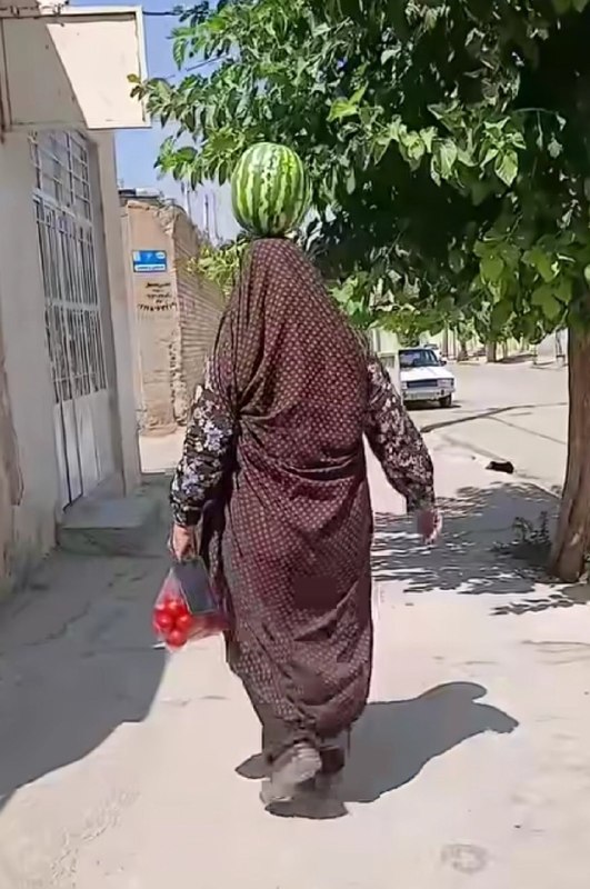 جـــــارچــــــی: ایران جای مبتدیا نیست این خانم رفته هندونه خریده، حالا کجا گذاشته باشه و باهاش اینور اونور بره خوبه؟رو کله‌اش :)))@jarch