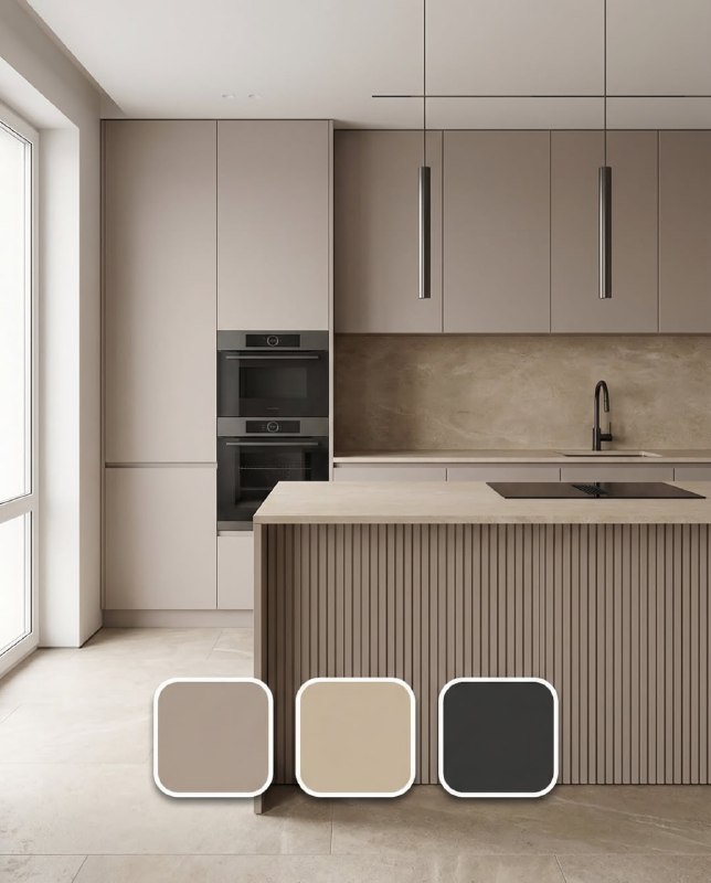 Современные сочетания для кухни. Какой вариант понравился больше? - Первый - Второй Дизайн и ремонт Please open Telegram to view this post VIEW IN ... - изображение 1 - telegram, view, современные