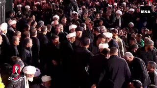 נוכחותם של גליבאף, סייד חסן חומייני, אג'אי, אולמהדי ומוחבאר במקדש הקדוש של רזאווי