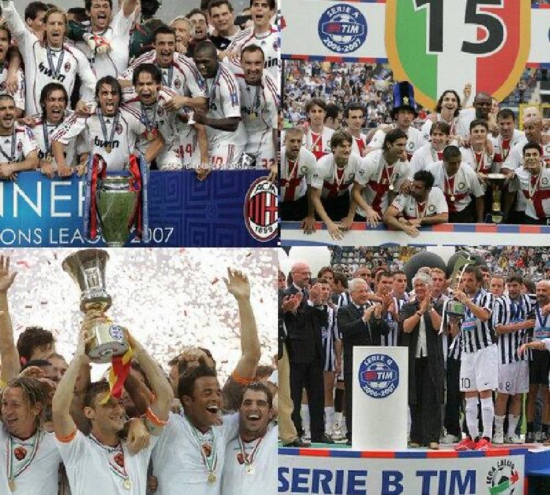 ⚽️ بیست و دو | Bistodo: 🇮🇹 فصل تاریخی غول‌های ایتالیایی 2007:⚪️ اینتر - قهرمان لیگ⚪️ میلان - قهرمان لیگ قهرمانان⚪️ رم - قهرمان جام حذفی⚪️ یوونتو