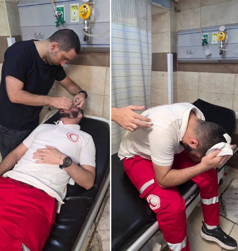 🇮🇱🇵🇸 - מתנחלים ישראלים תוקפים אמבולנס ותוקפים פיזית חובשים בזמן שהם מנסים להגיע לשלושה פלסטינים שנפצעו…