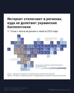 🌐 Российские власти оправдывают массовые отключения интернета борьбой с дронами. Работает ли это?С лета 2025 года отключения мобильного интернета в России стали привычной практикой, сейчас это регулярно происходит в большинстве регионов страны. Власти аргу