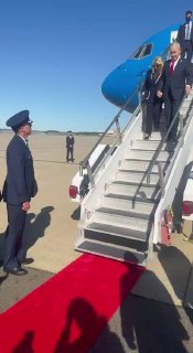 Netanyahu lands in New York ahead of his speech at the UN