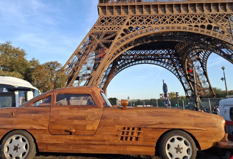 Во Франции создали деревянную копию легендарного Mercedes 300 SL 1954 года 3