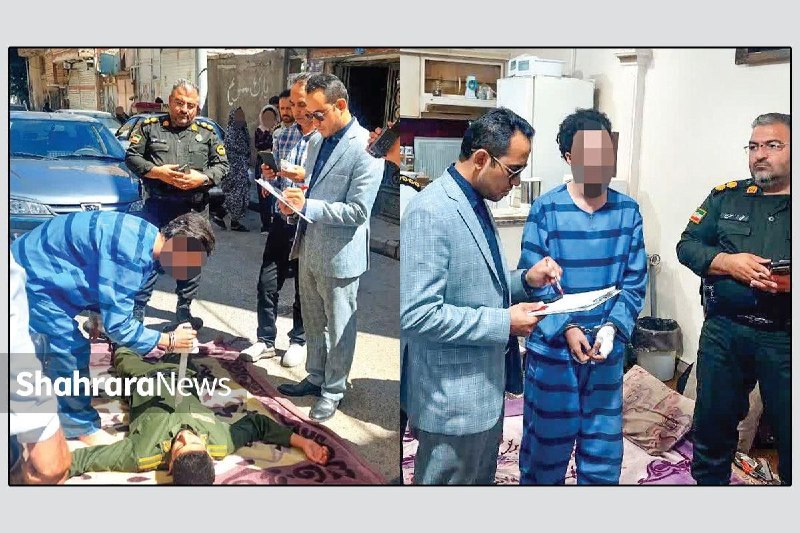 شهرآرانیوز: 🔶متهم به قتل پدر در شهرک طرق مشهد در بازسازی صحنه جنایت ابراز پشیمانی نکرد🔹 روزنامه شهرآرا:🔹پسری هجده ساله که حدود یک هف