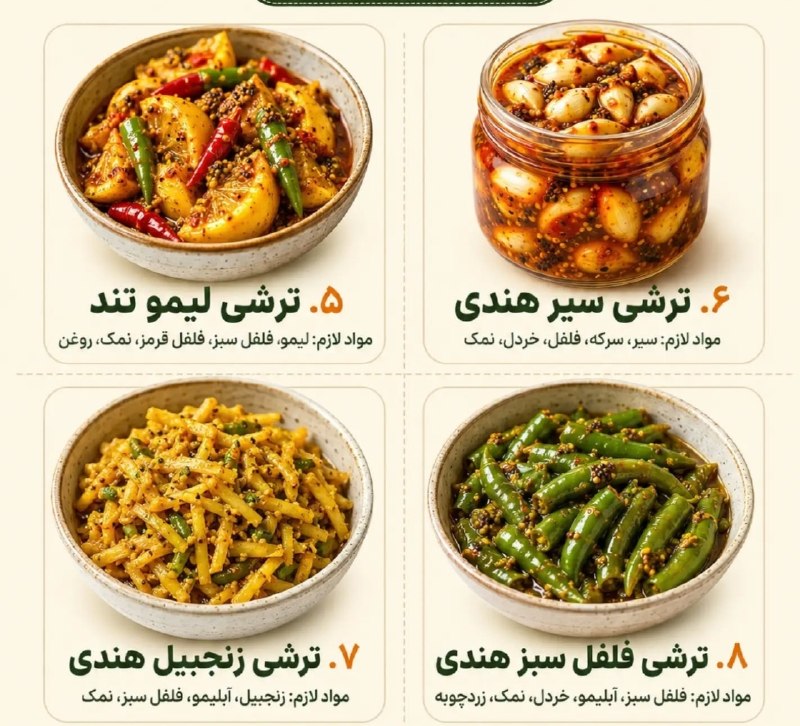 هنر بانو ایدهای نو 🌺🌺🌺: ترشی هندی@artfu524.🍟🌭🍔🥘🎈🎁🎀🛍🧸☘🍀🌾🌾