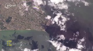 Taganrog port remains on fire after Ukrainian strikes. The port plays a key role in handling cargo and fuel shipments supporting Russia’s war effort.