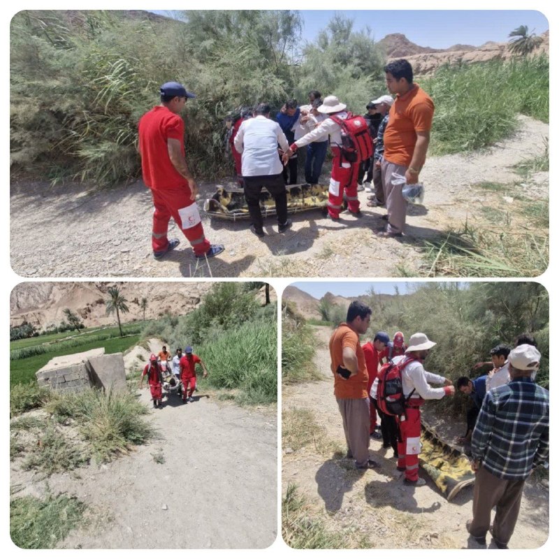هودرطبس🌴: 🚨 #حادثه⭕ عملیات امداد در ارتفاع 🏔️ | حادثه در روستای ازمیغان علیرضا ازاد رئیس جمعیت هلال احمر شهرستان طبس:🔻 بنا بر اعلا