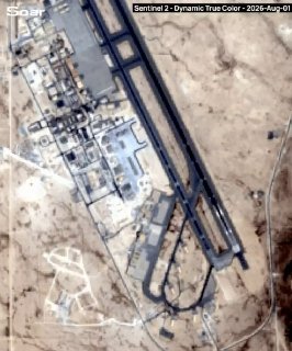 לפי תמונות לוויין, בסיס האוויר שייח' איסה בבחריין, המשמש את ארצות הברית, פונה לחלוטין.