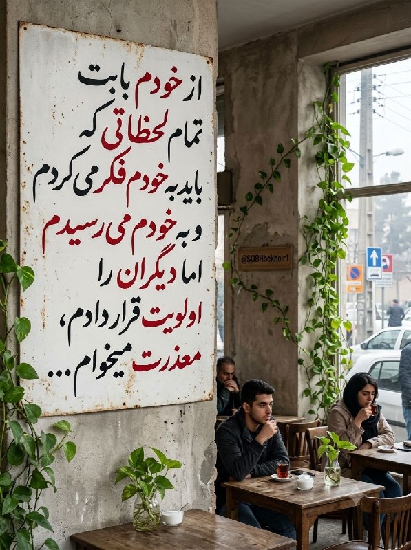 صبح‌ بخیر: از خودم معذرت میخوام...@SOBHbe.