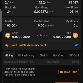 core mining /satoshi/ساتوشي /عملة كور