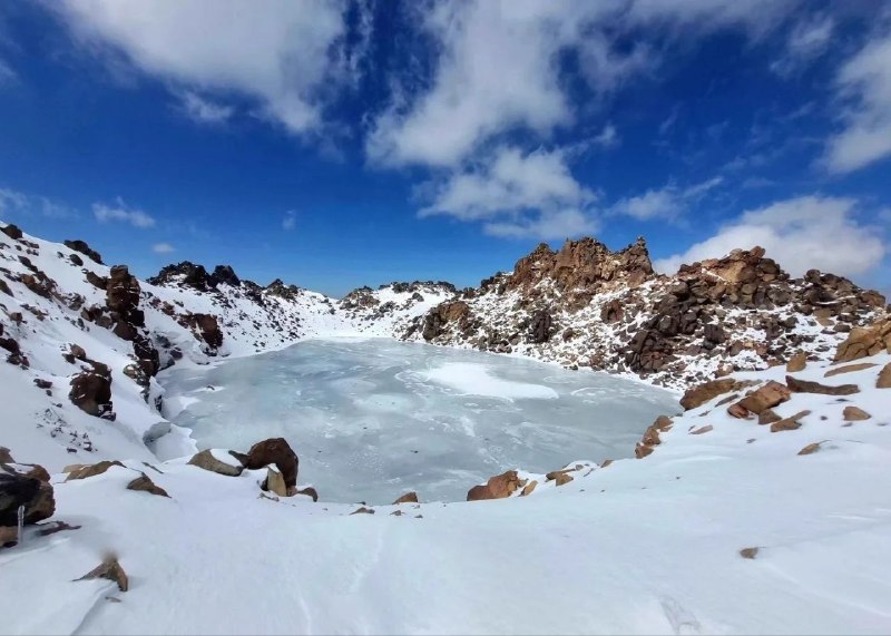 📸 Due to the early cold, Pisgat Sablan lake completely froze / September 24, 1405