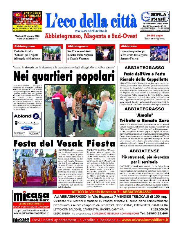 dall'Eco della città di questa settimana