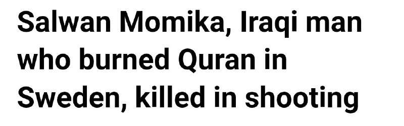 The End of Salwan Momika