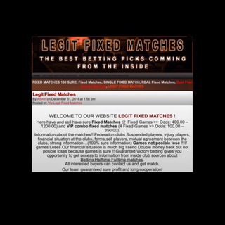 LEGIT FIXED MATCHES Telegram Group Link