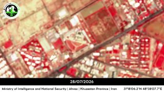 🔴 תמונות לוויין מאשרות שבניין מינהלת המודיעין הכללית של משמרות המהפכה באהוואז היה מטרה בתקיפות האמריקניות אמש
