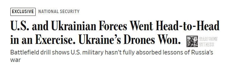 ️🇺🇸🇺🇦🇷🇺 ⁠WSJ: מפעילי מל"טים אוקראינים "הרסו" כלי רכב משוריינים אמריקאים בקצב כה מהיר במהלך תרגיל צבאי…