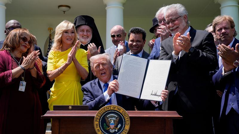 President Trump signs order seeking to end federal funding for NPR and PBS