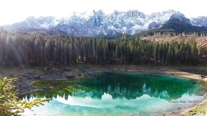 【意大利北。波札諾】世界級美景就在公車站旁的Karersee