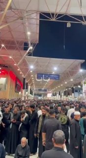 — 🇮🇶/🇮🇷 נג'ף כרגע, מלא באנשים עיראקים למסע הלוויה של האייתוללה חמינאי