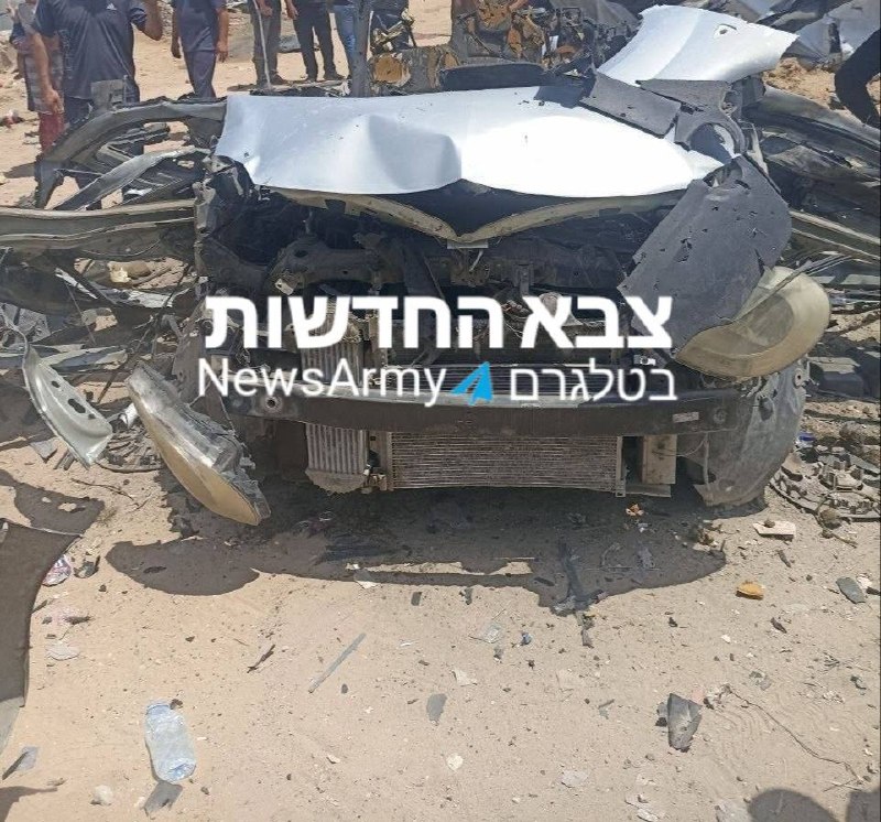 תיעוד לאחר תקיפת הרכב בג׳באליה