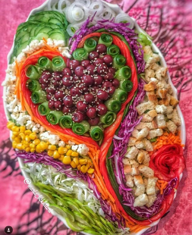 تزئینات و دیزاین سالاد: 😊تزئین #سالاد@Tazinat_Salad