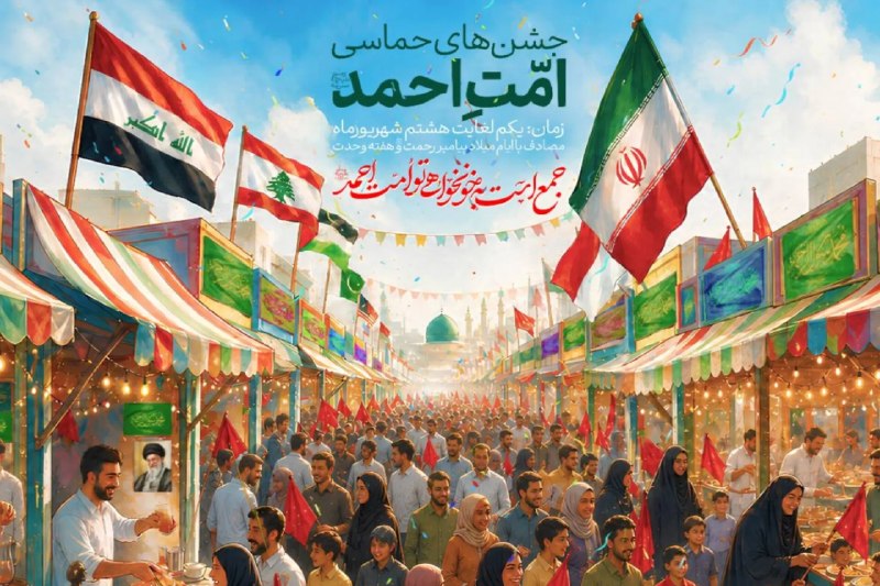 پایگاه خبری حاجت: «امت احمد»؛ روایت ملی وحدت و خون‌خواهی در ۳۱ استان🔹️مدیرکل ادیان و مذاهب سازمان تبلیغات اسلامی با اشاره به فرارسیدن میلا