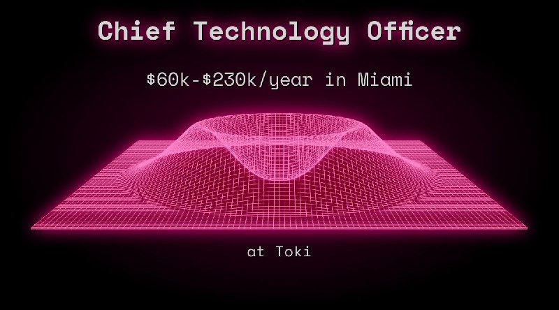 Web3 Chief Technology Officer $60k - $230k in Miami at Toki