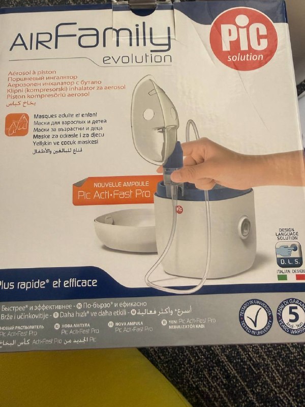 Новый поршневый ингалятор Италия