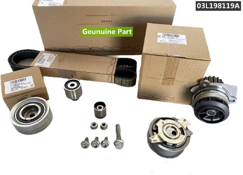 03L198119F 03L198119C  Новый комплект ремня ГРМ дизельного двигателя OEM и водяной насос 03л 198119  6