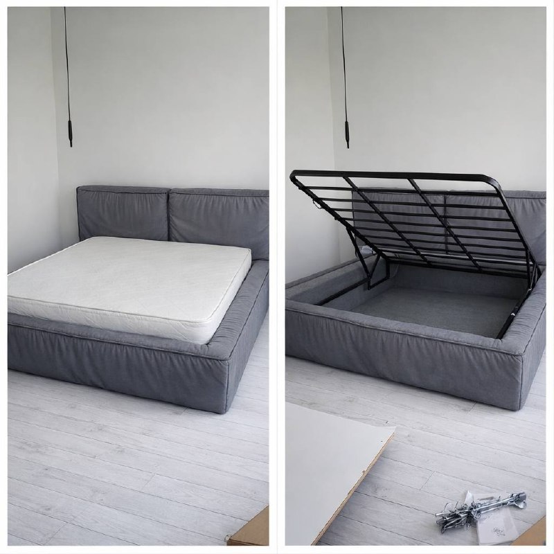 Продам новые кровати, спальное место 160*200 и 140*200 с подъемным механизмом и местом для хранения  — фото 1