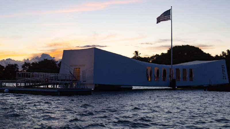 Remembering Pearl HarborUSS Arizona Memorial, Pearl Harbor, Honolulu, Hawaii (© Jessica O. Blackwell/APFootage/Alamy)