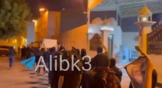 A massive march by Bahrain demanding the release of Shiite researchers and detainees arrested by the criminal Al Khalifa authorities for sectarian reasons.